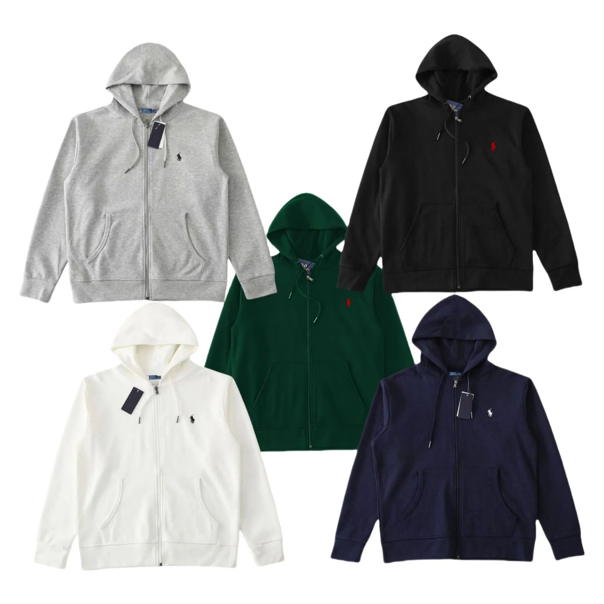 RALPH LAUREN Zip-Up Hoodie (5+ Colorways) — QC