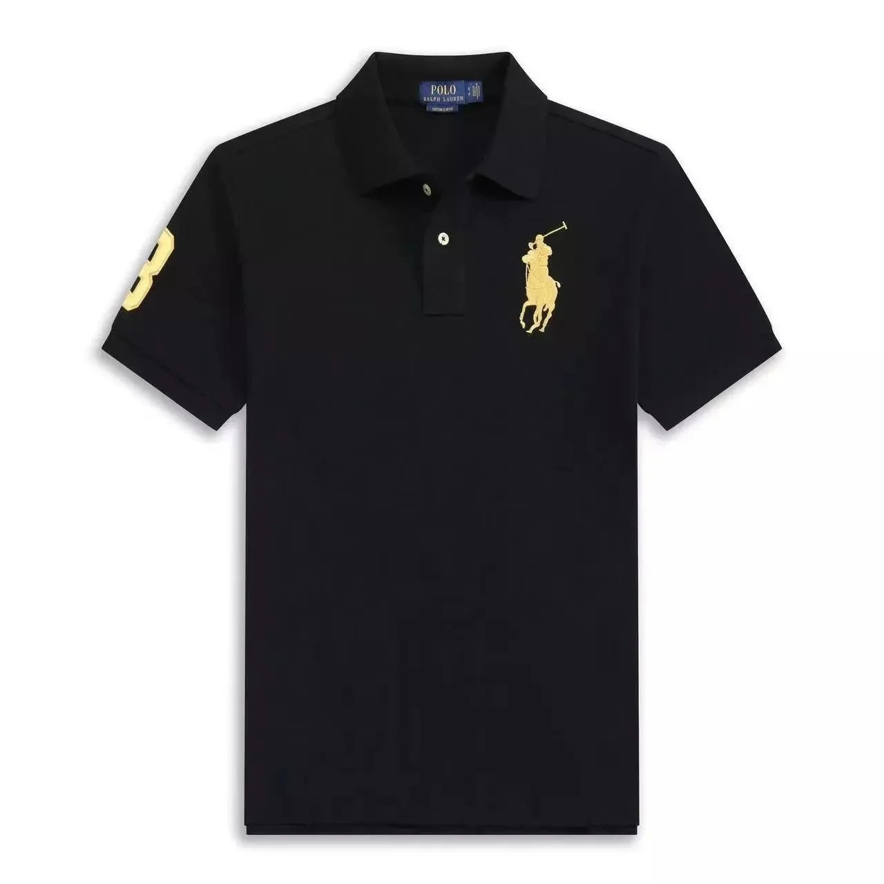RALPH LAUREN Black Polo — QC