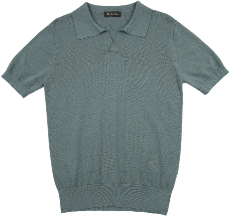  LORO PIANA Knit Polo (3+ Colorways), schoon gefotografeerd.