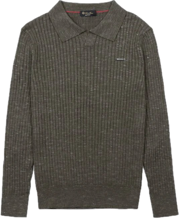 LORO PIANA Knitted Long-Sleeve Polo (3+ colorways) — QC