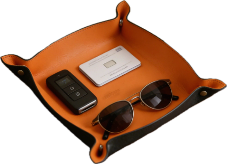  HERMES Leather Valet Tray, schoon gefotografeerd.
