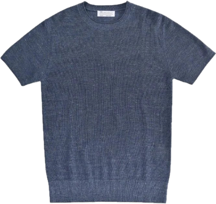  BRUNELLO CUCINELLI T-Shirt Cashmere (3+ colorways), schoon gefotografeerd.