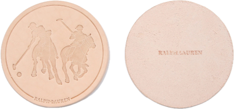  RALPH LAUREN Leather Coasters, schoon gefotografeerd.