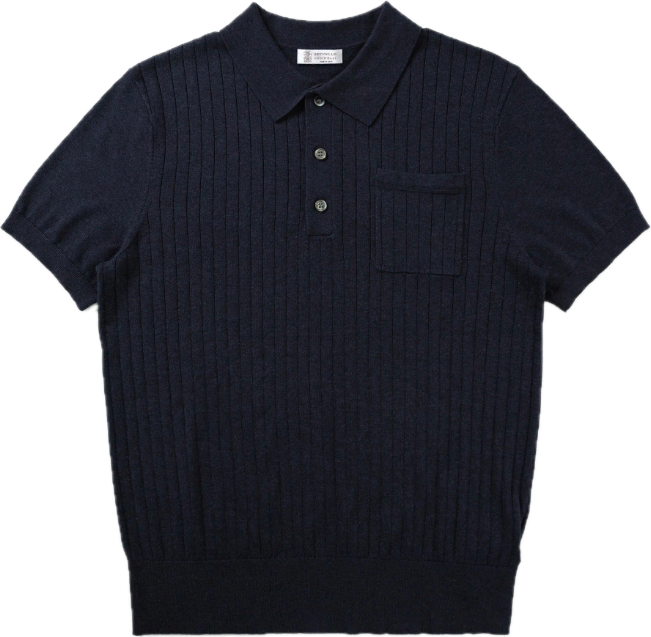 BRUNELLO CUCINELLI Knitted Polo — QC