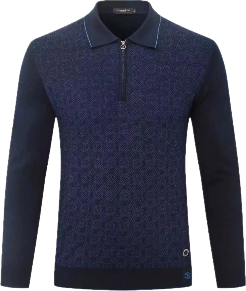 STEFANO RICCI Half-Zip Sweater (40+ colorways) — QC