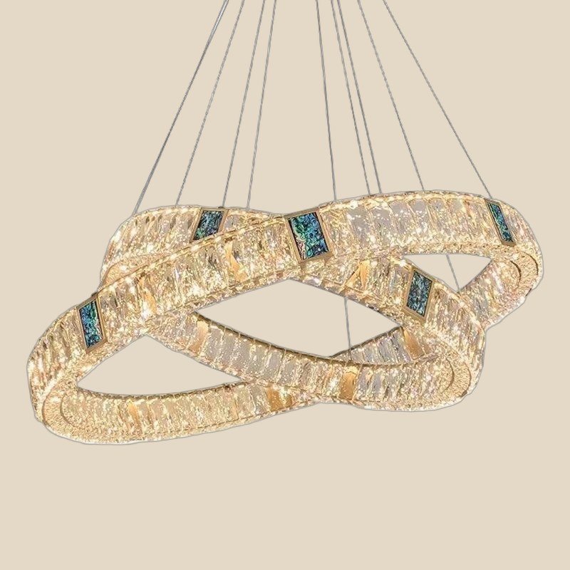 Crystal Double Ring Chandelier — QC