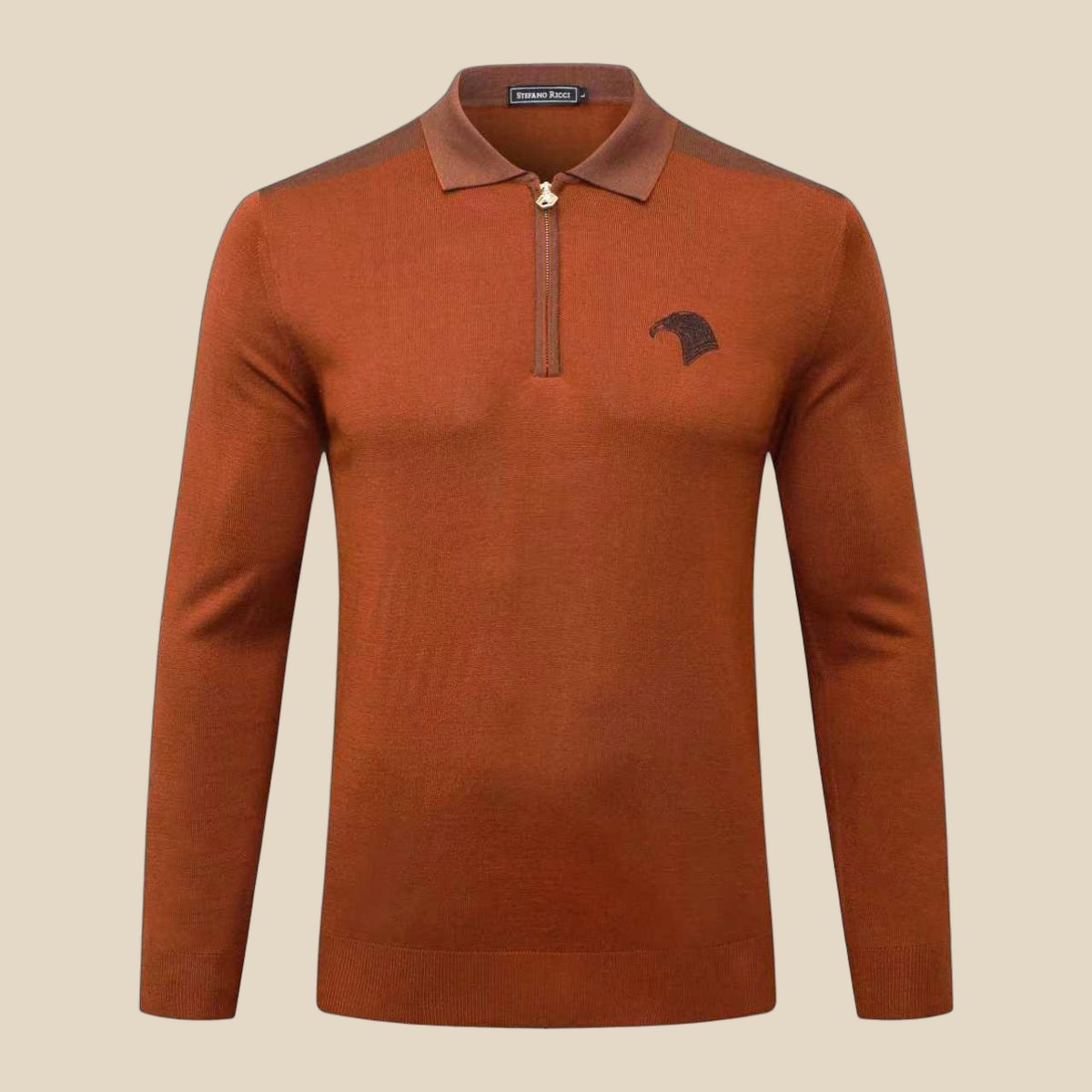 STEFANO RICCI Zip Knit Polo — QC