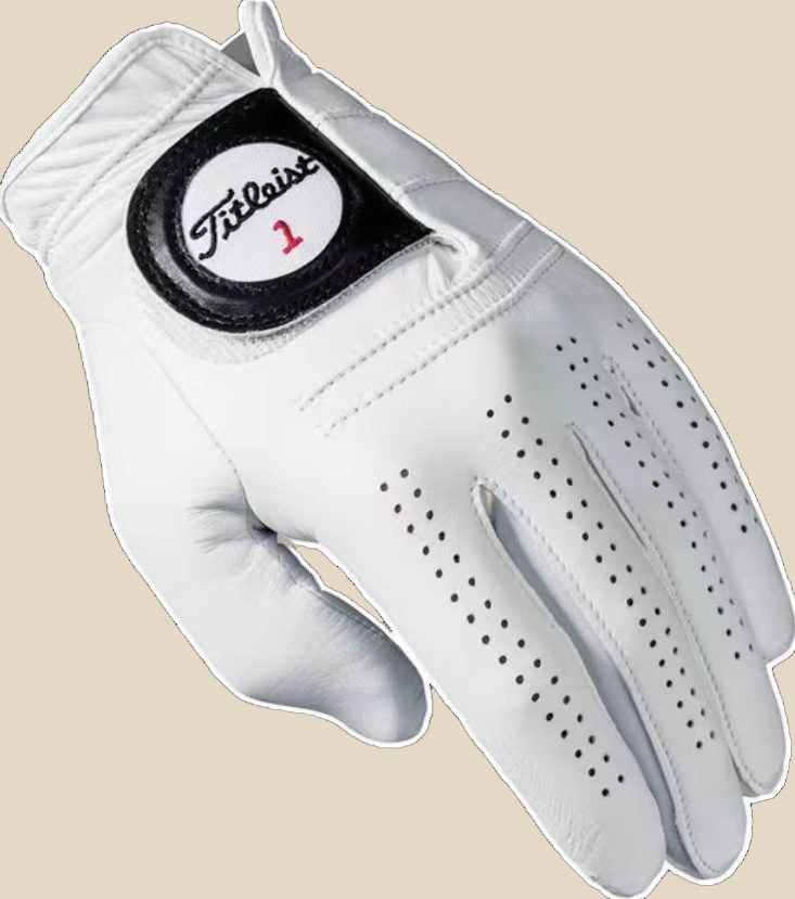 WHITE GOLF GLOVE — QC