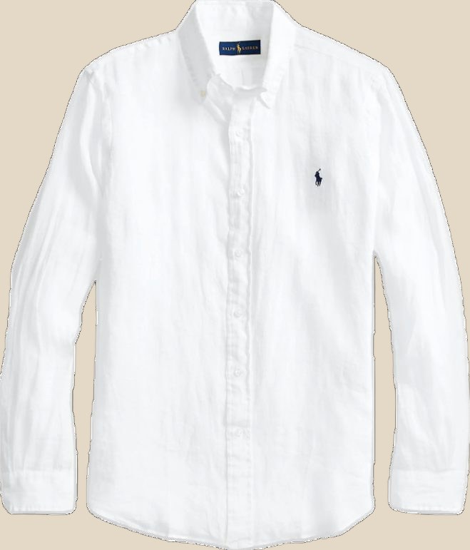 RALPH LAUREN Linen Shirt (classic 12 colorways) — QC