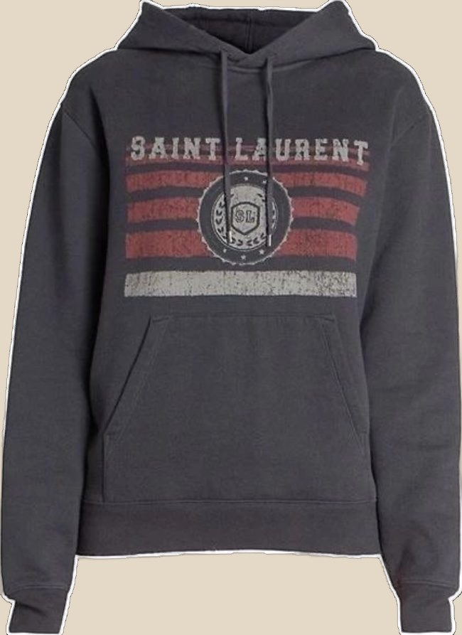  SAINT LAURENT Hoodie (4+ colorways), schoon gefotografeerd.
