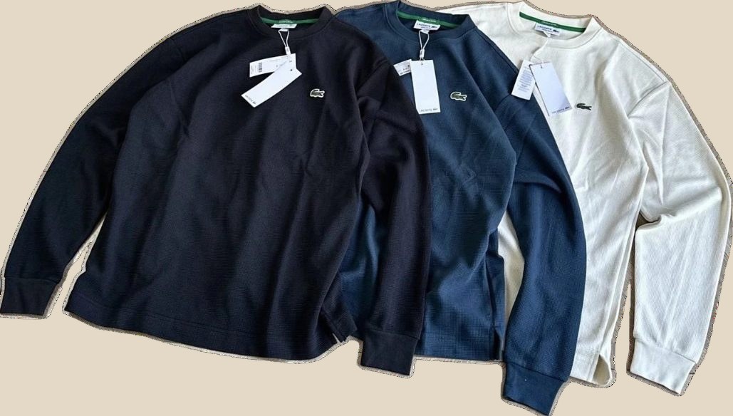 LACOSTE Long-Sleeve (3+ Colorways) — QC