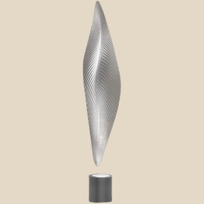 Textured Silver Leaf Floor Lamp — QC