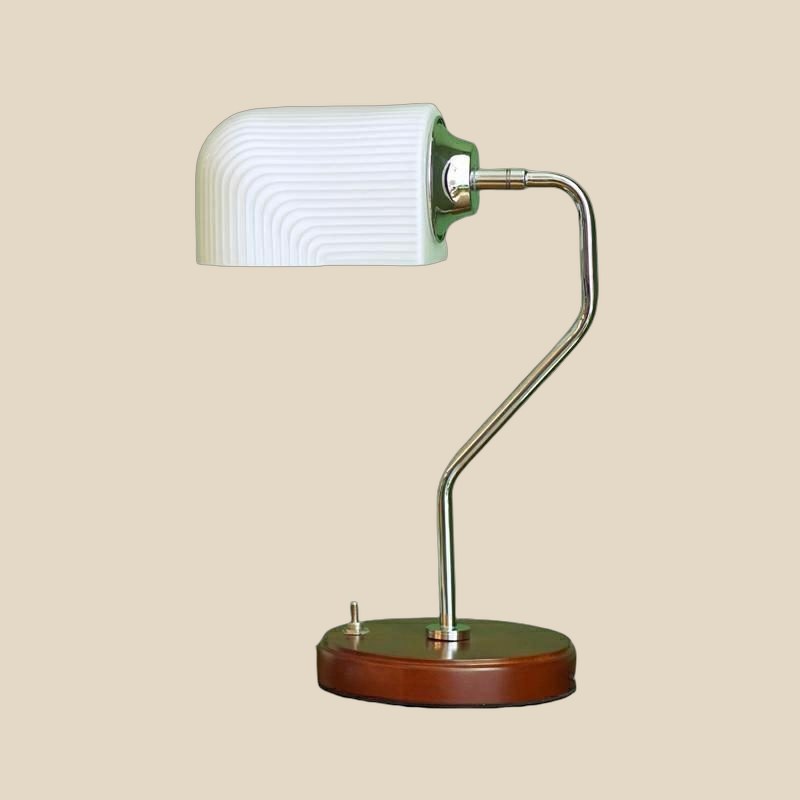 Fluted Glass Desk Lamp — QC