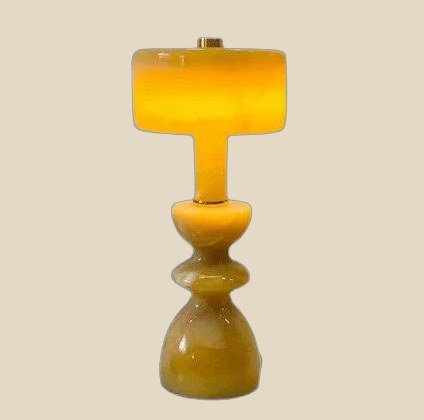 Amber Glass Table Lamp — QC