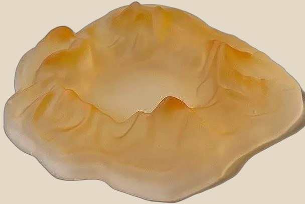 Frosted Iceberg Glass Ashtray — QC