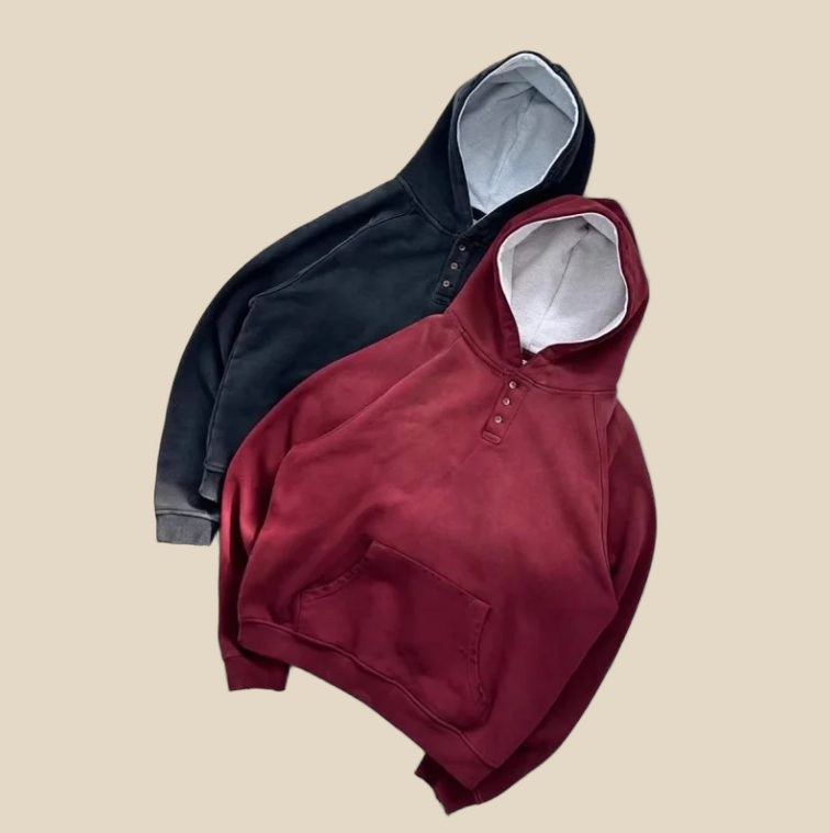 Henley Hoodie (2+ Colorways) — QC