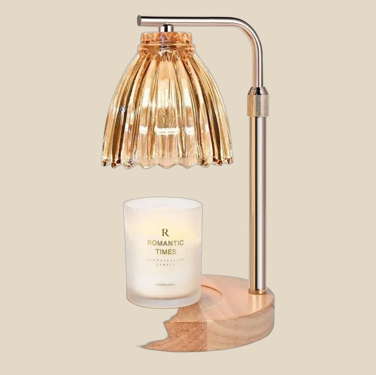 Amber Fluted Candle Warmer — QC