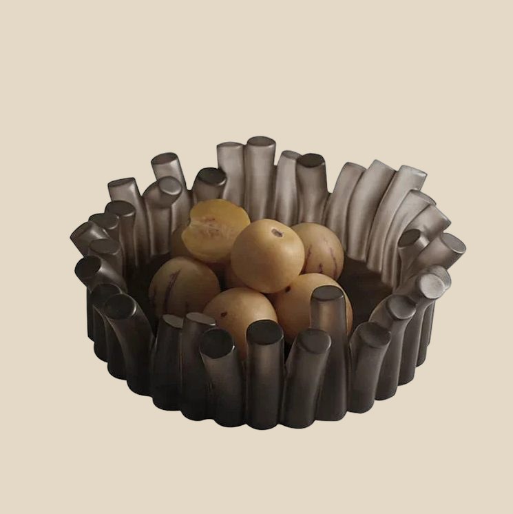 Smoked Glass Fruit Bowl — QC