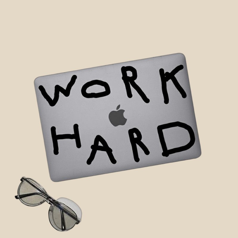 Work Hard MacBook Case — QC
