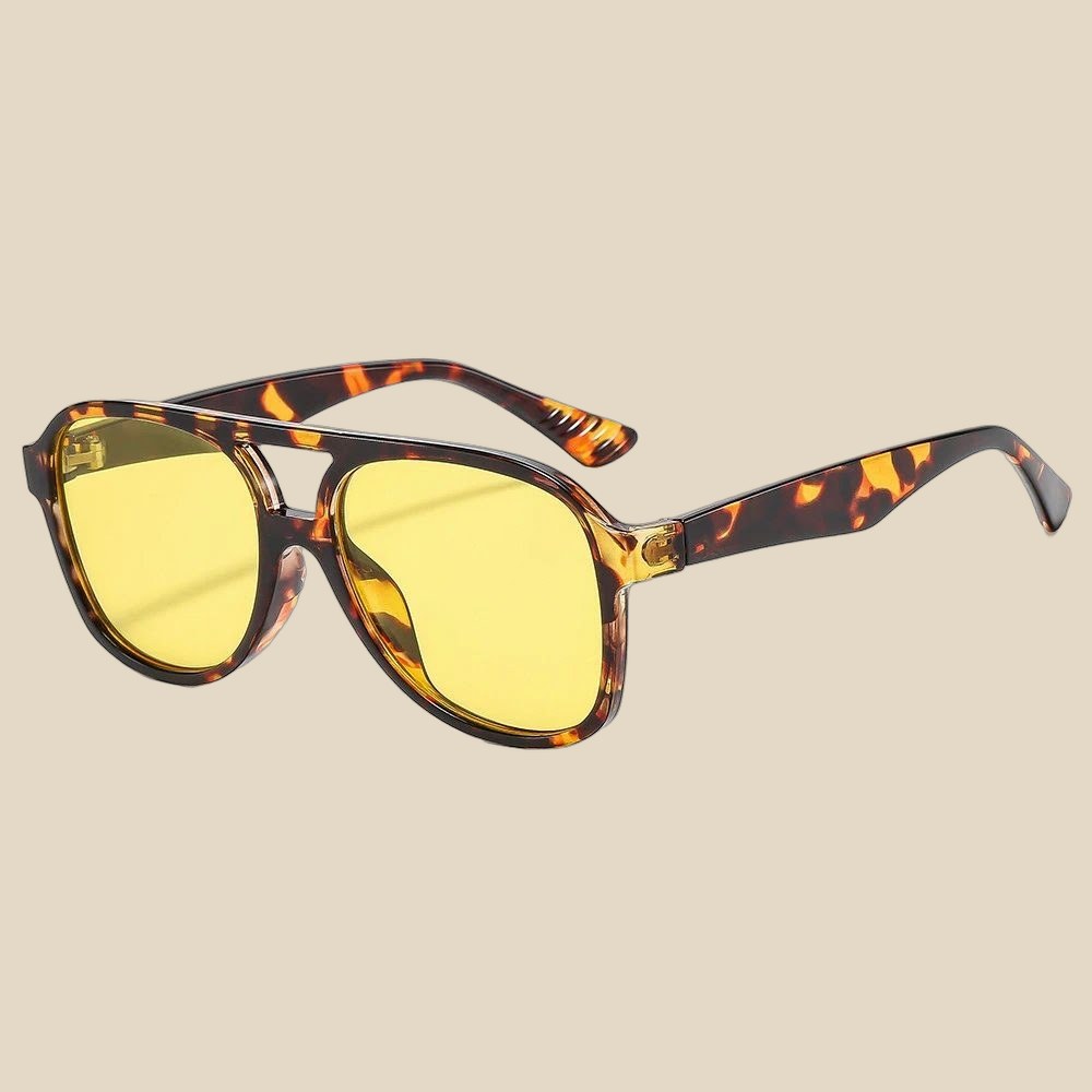 NO BRAND Sunglasses Aviator Tortoise — QC