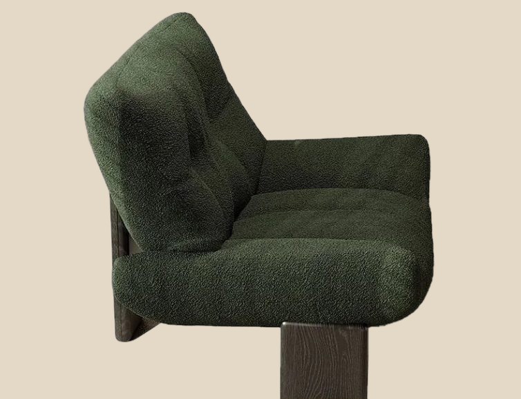 NO BRAND Boucle Armchair (9+ colorways) — QC