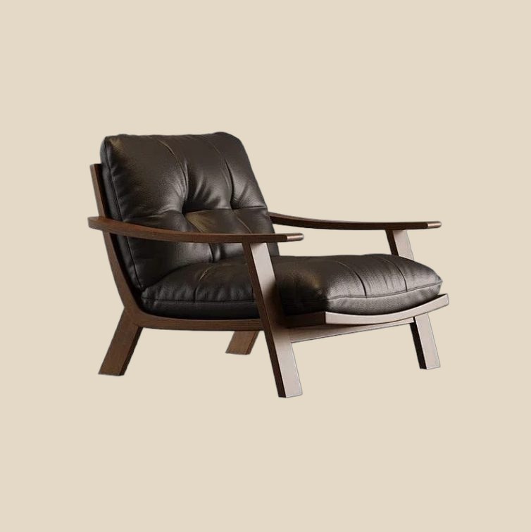 NO BRAND Leather Lounge Chair (2+ colorways) — QC