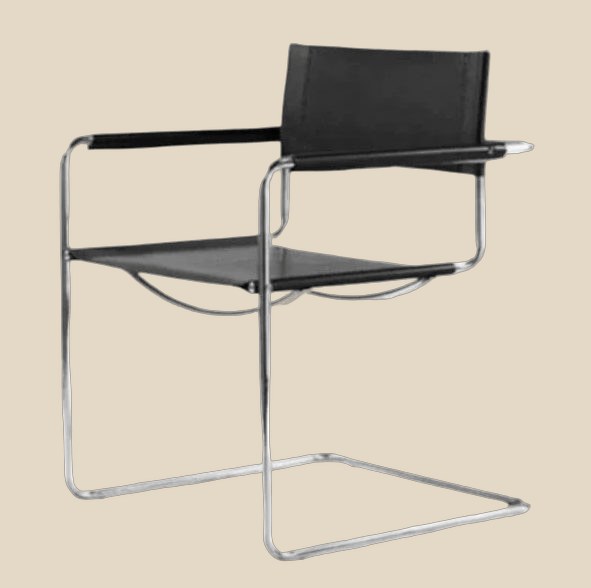 NO BRAND Cantilever Chair Black — QC