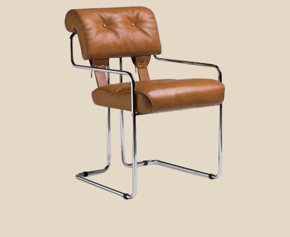 NO BRAND Cantilever Leather Armchair (4+ colorways) — QC