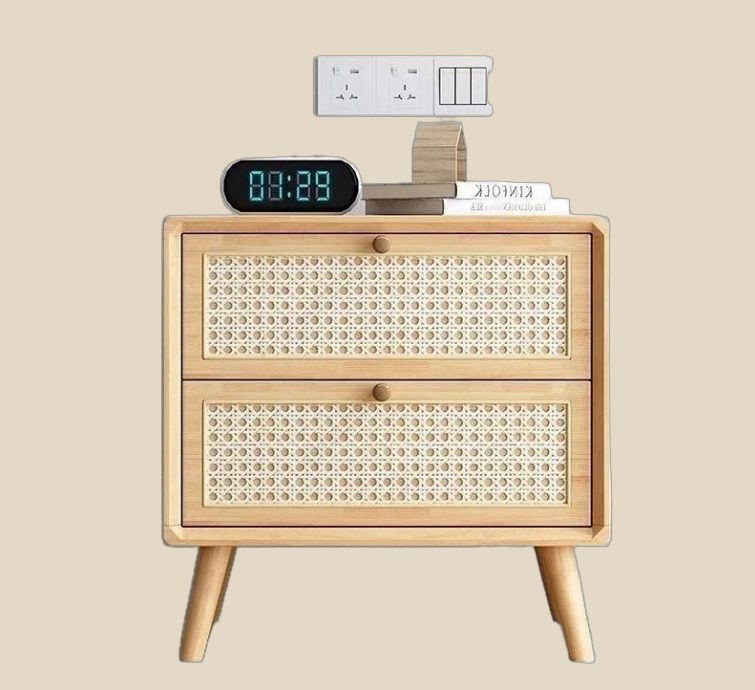 NO BRAND Rattan Nightstand (4+ colorways) — QC