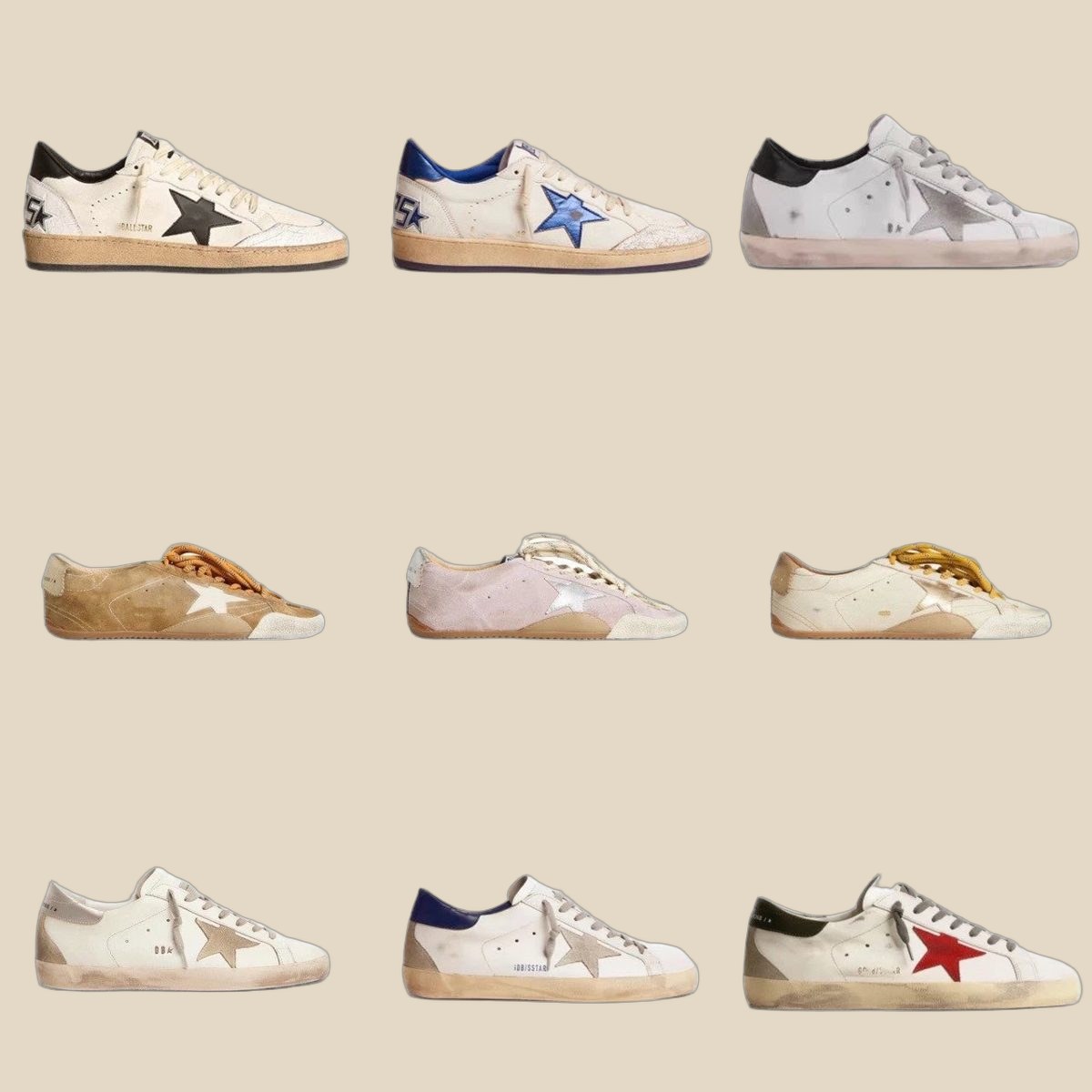 GOLDEN GOOSE Sneakers (9+ colorways) — QC