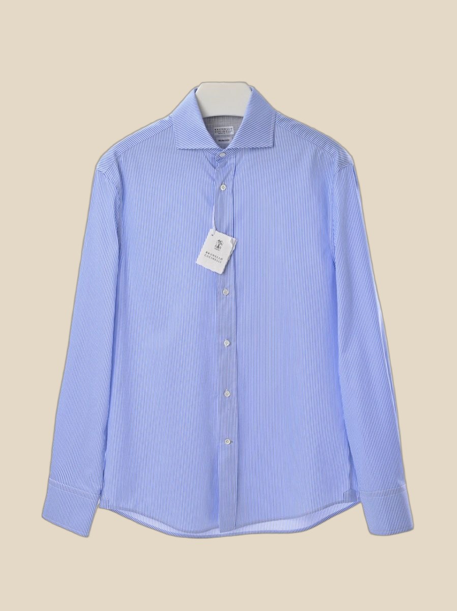 BRUNELLO CUCINELLI Striped Cotton Shirt (4+ colorways) — QC
