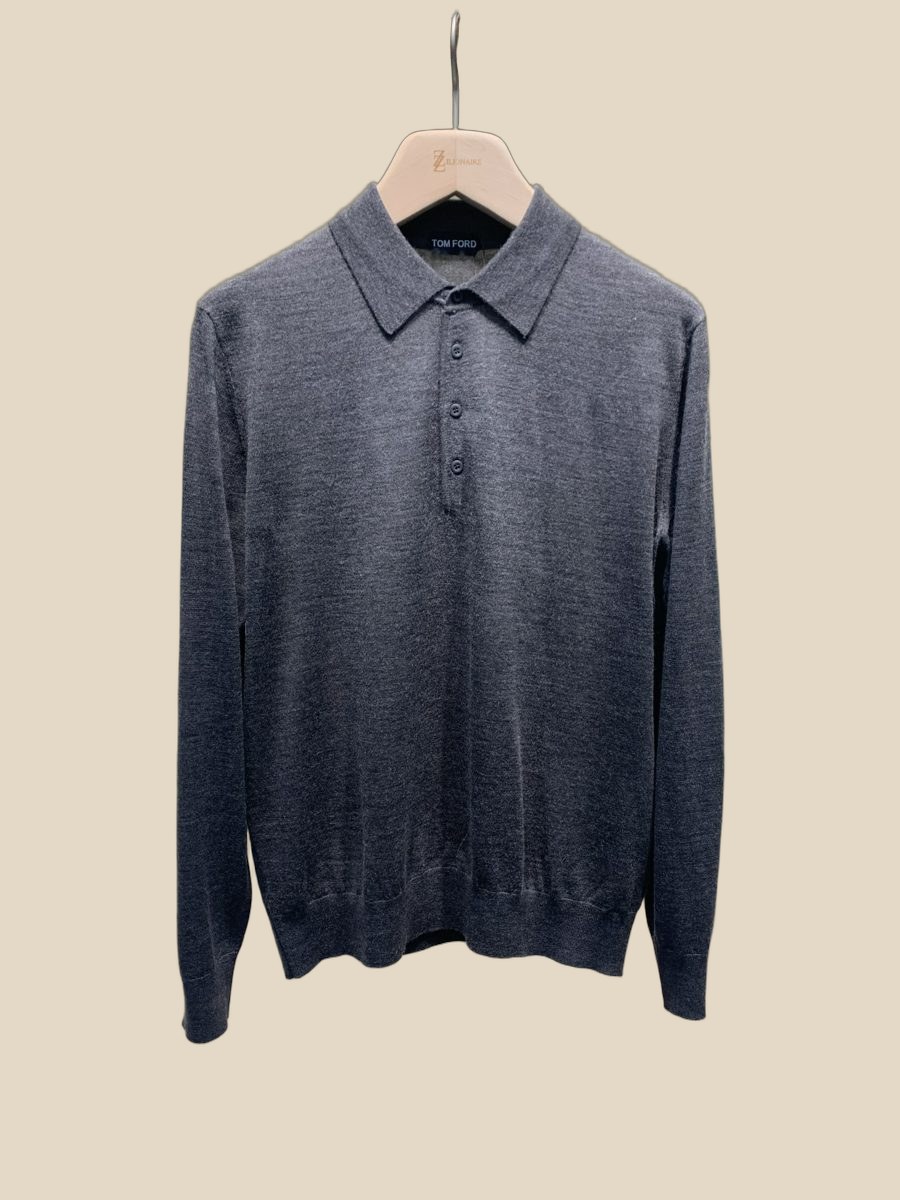 TOM FORD Wool Knit Polo (3+ colorways) — QC
